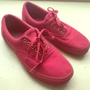All Red Men's Vans Sneakers